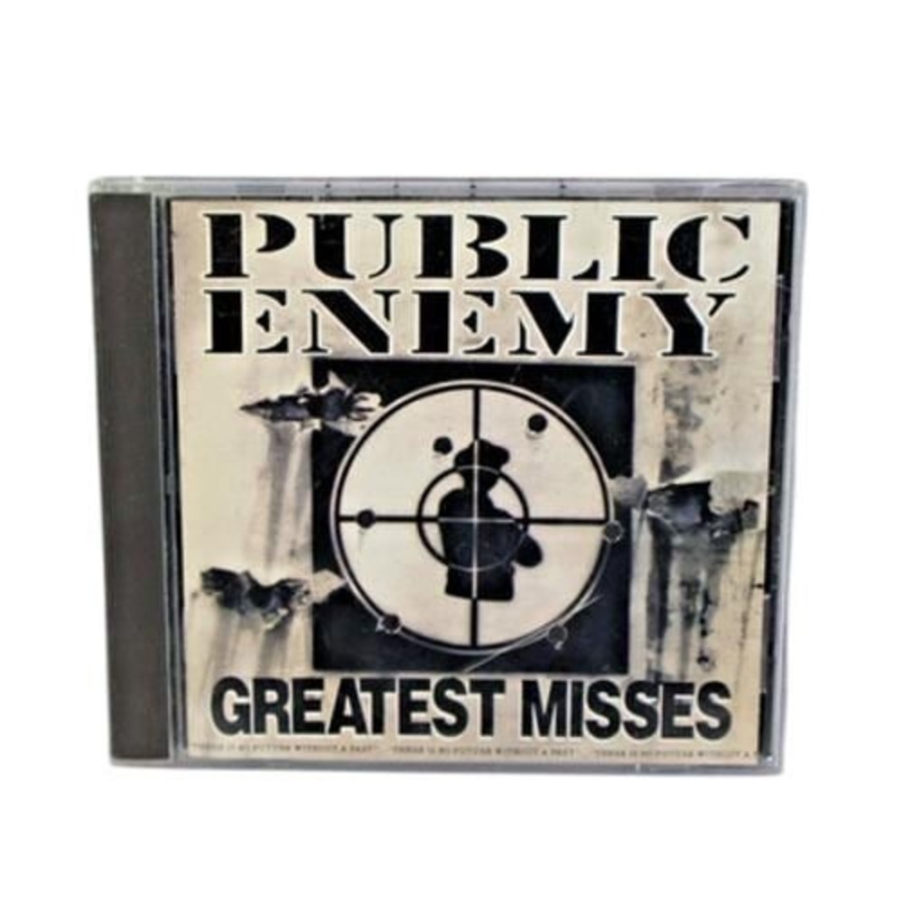 Public Enemy CD Greatest Misses 1992 Def Jam Hip Hop Rap Album Chuck D Bomb